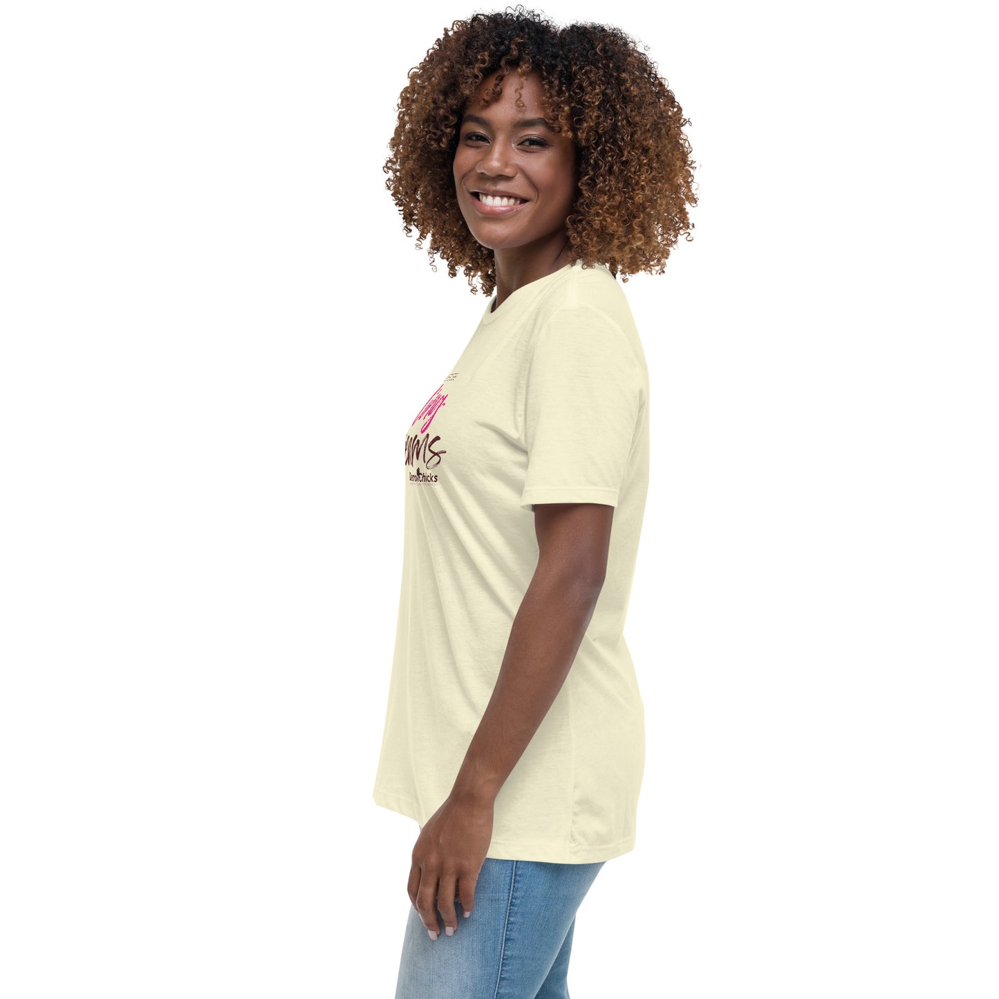 Breaking Barriers Building Dreams by Demo Chicks | Women's Relaxed T-Shirt