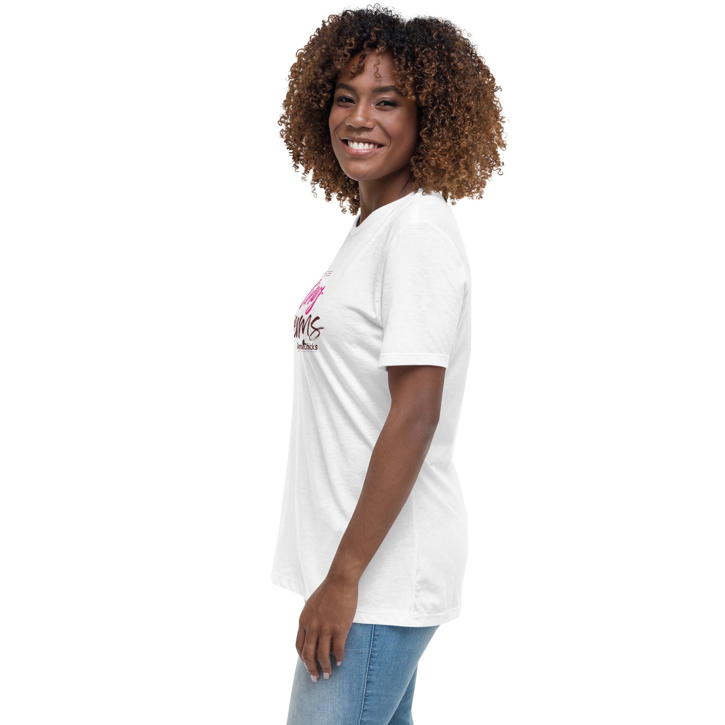 Breaking Barriers Building Dreams by Demo Chicks | Women's Relaxed T-Shirt