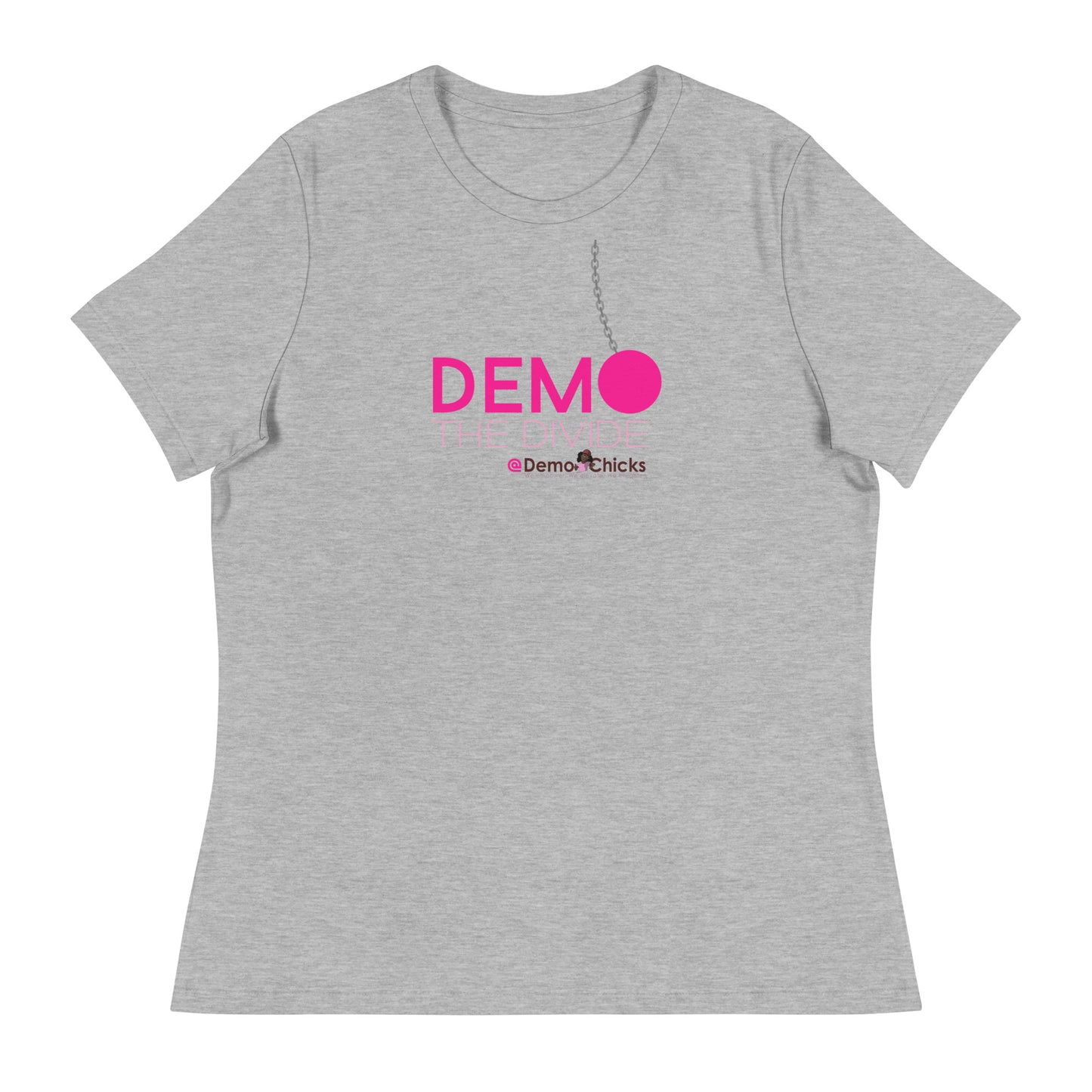 DEMO THE DIVIDE Women's Relaxed T-Shirt by Demo Chicks