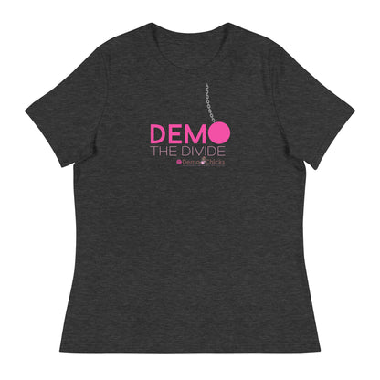 DEMO THE DIVIDE Women's Relaxed T-Shirt by Demo Chicks