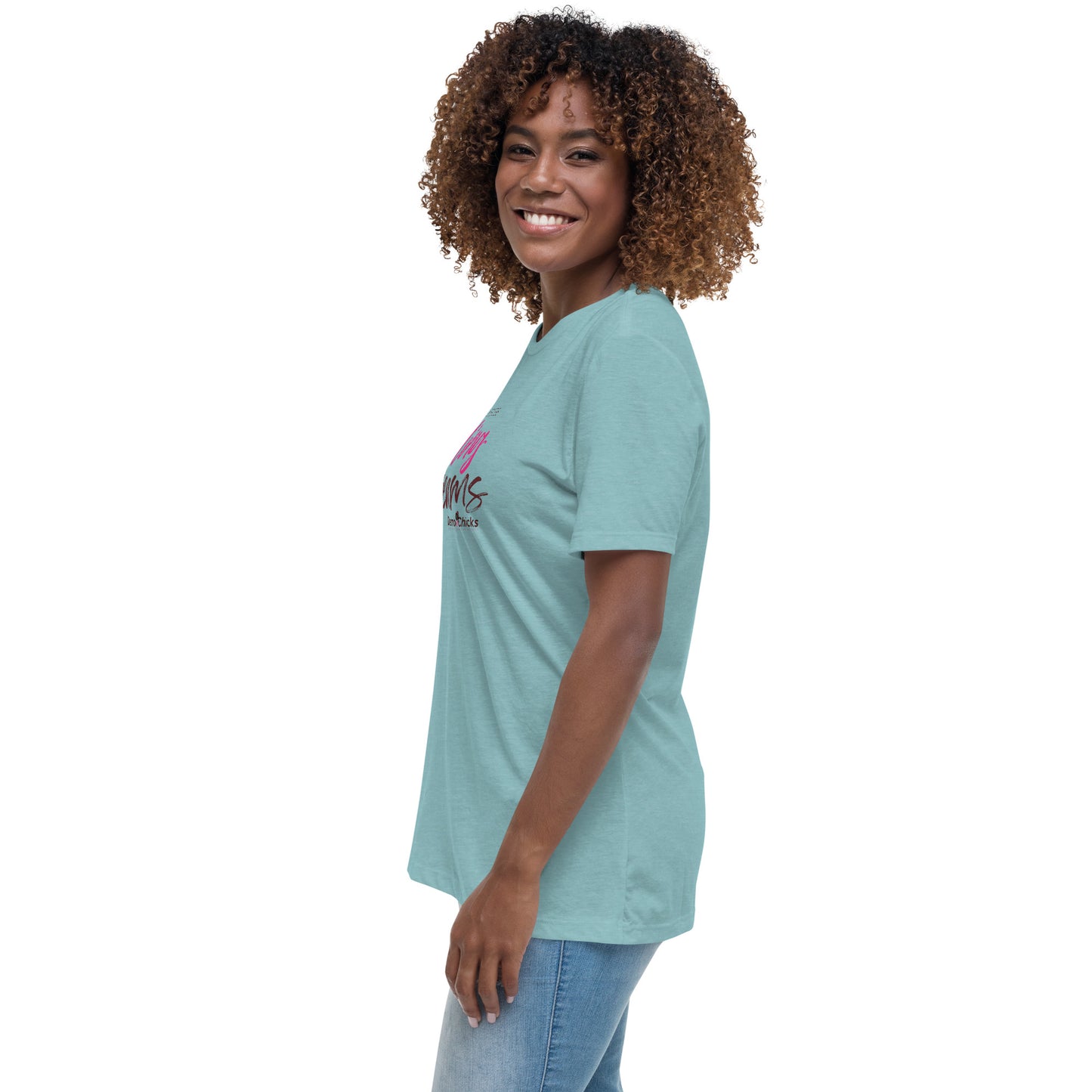 Breaking Barriers Building Dreams by Demo Chicks | Women's Relaxed T-Shirt