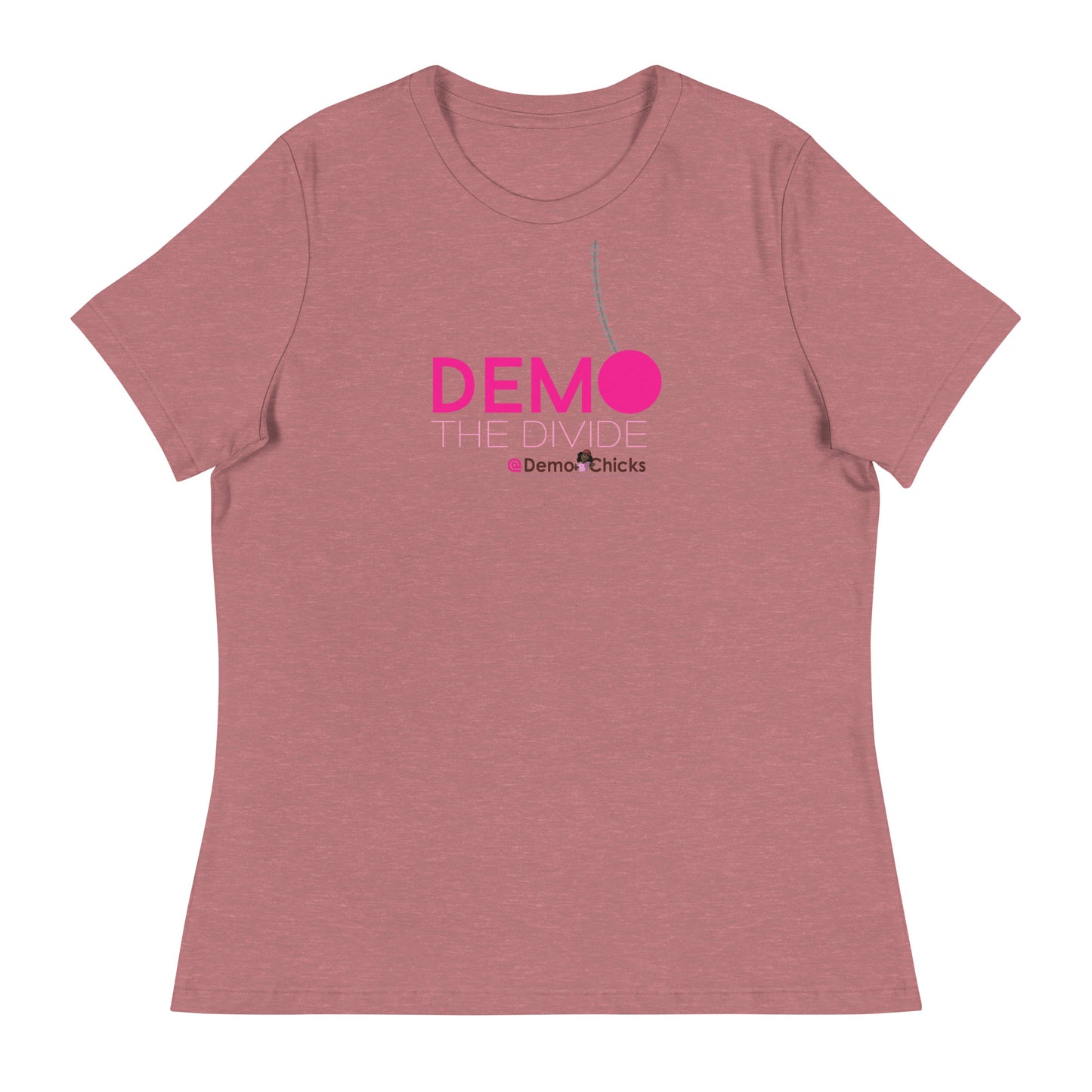 DEMO THE DIVIDE Women's Relaxed T-Shirt by Demo Chicks