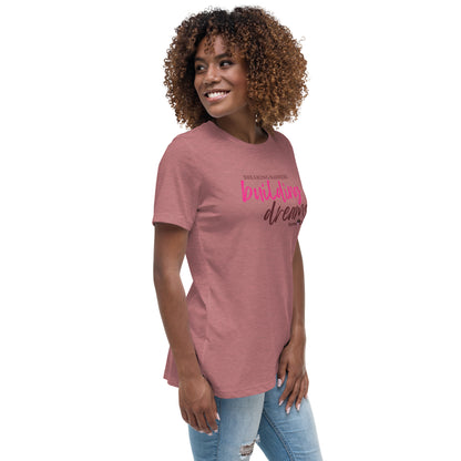 Breaking Barriers Building Dreams by Demo Chicks | Women's Relaxed T-Shirt