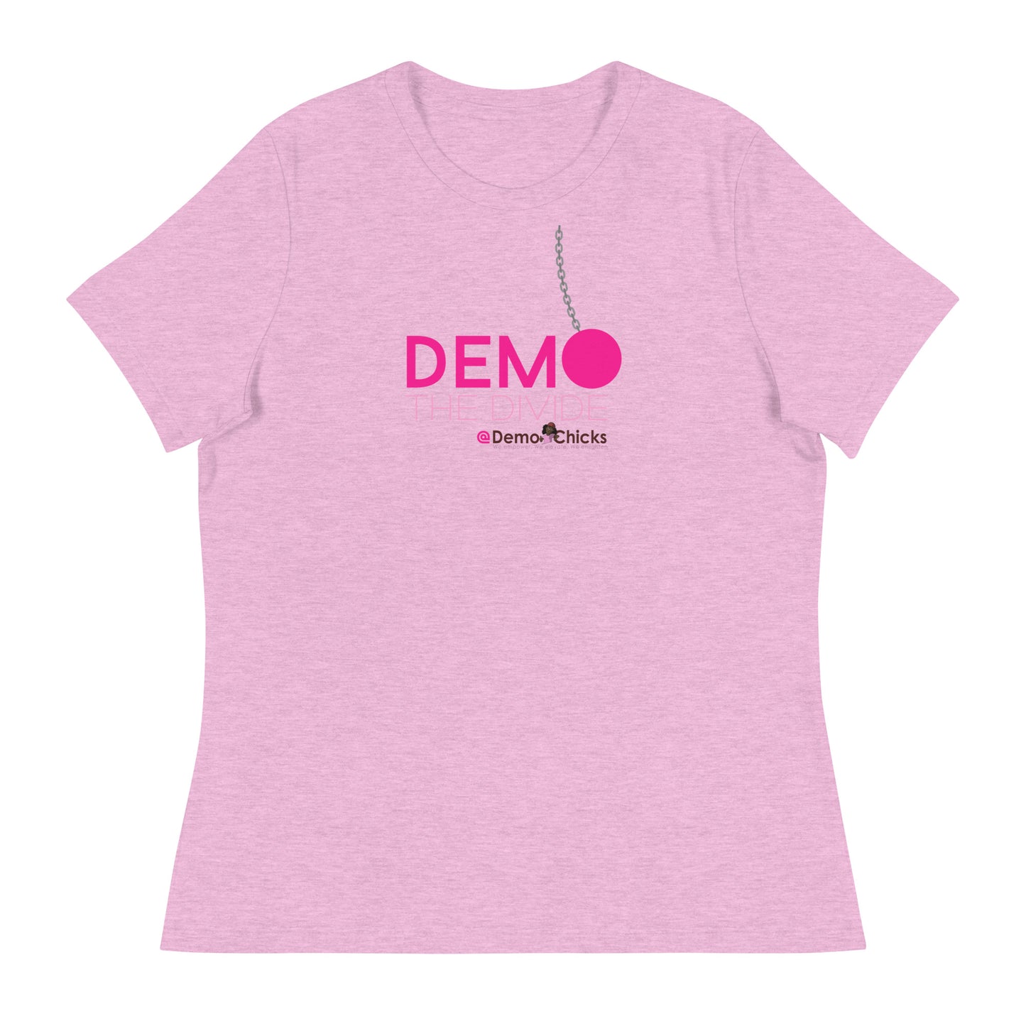 DEMO THE DIVIDE Women's Relaxed T-Shirt by Demo Chicks