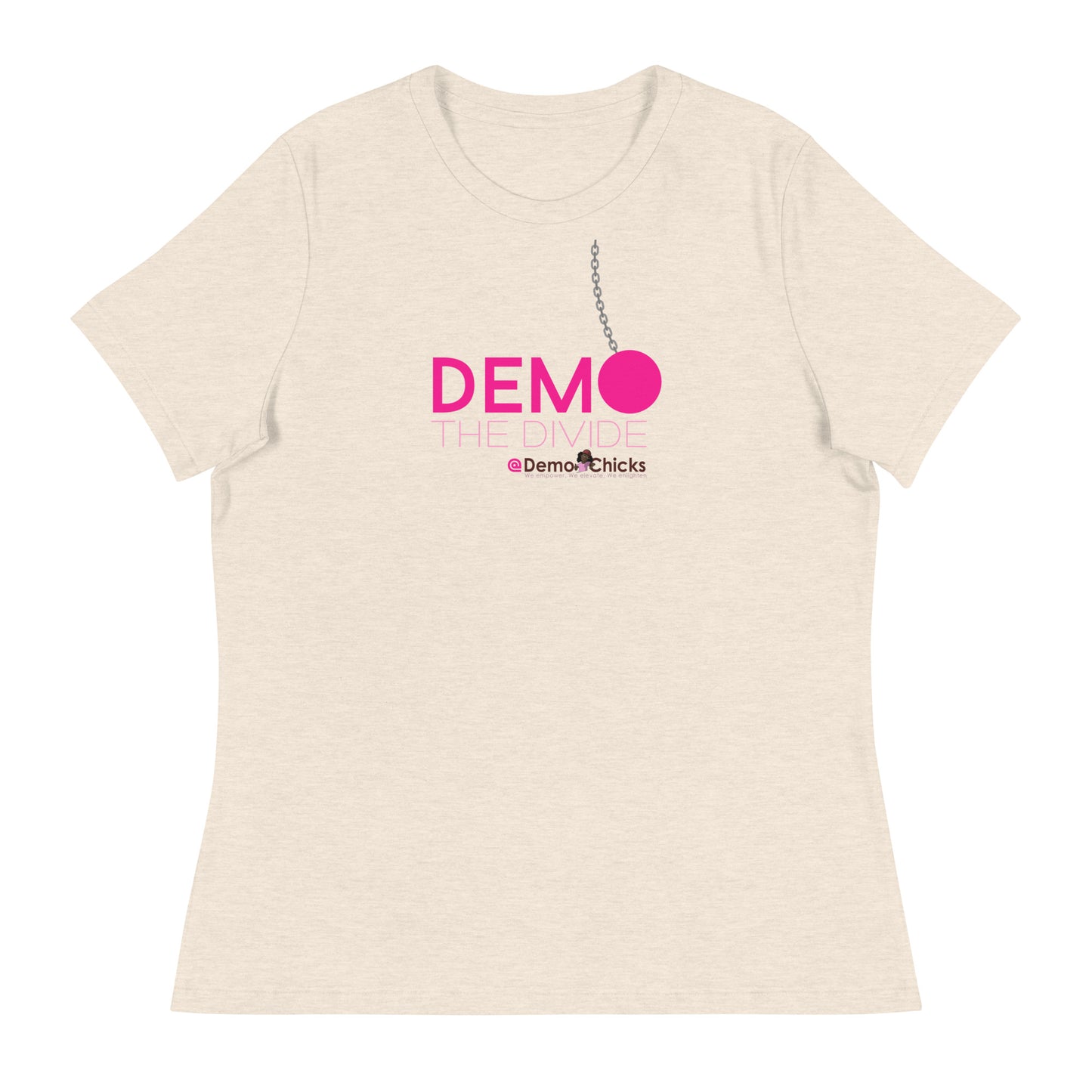 DEMO THE DIVIDE Women's Relaxed T-Shirt by Demo Chicks