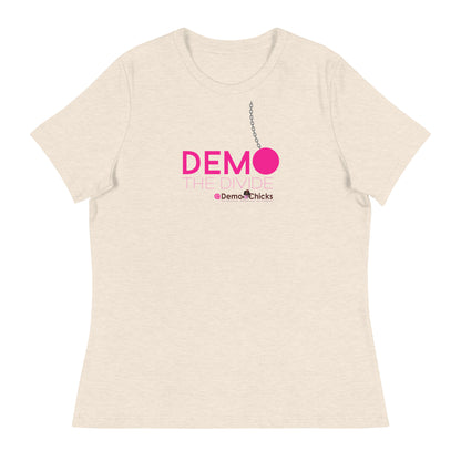 DEMO THE DIVIDE Women's Relaxed T-Shirt by Demo Chicks