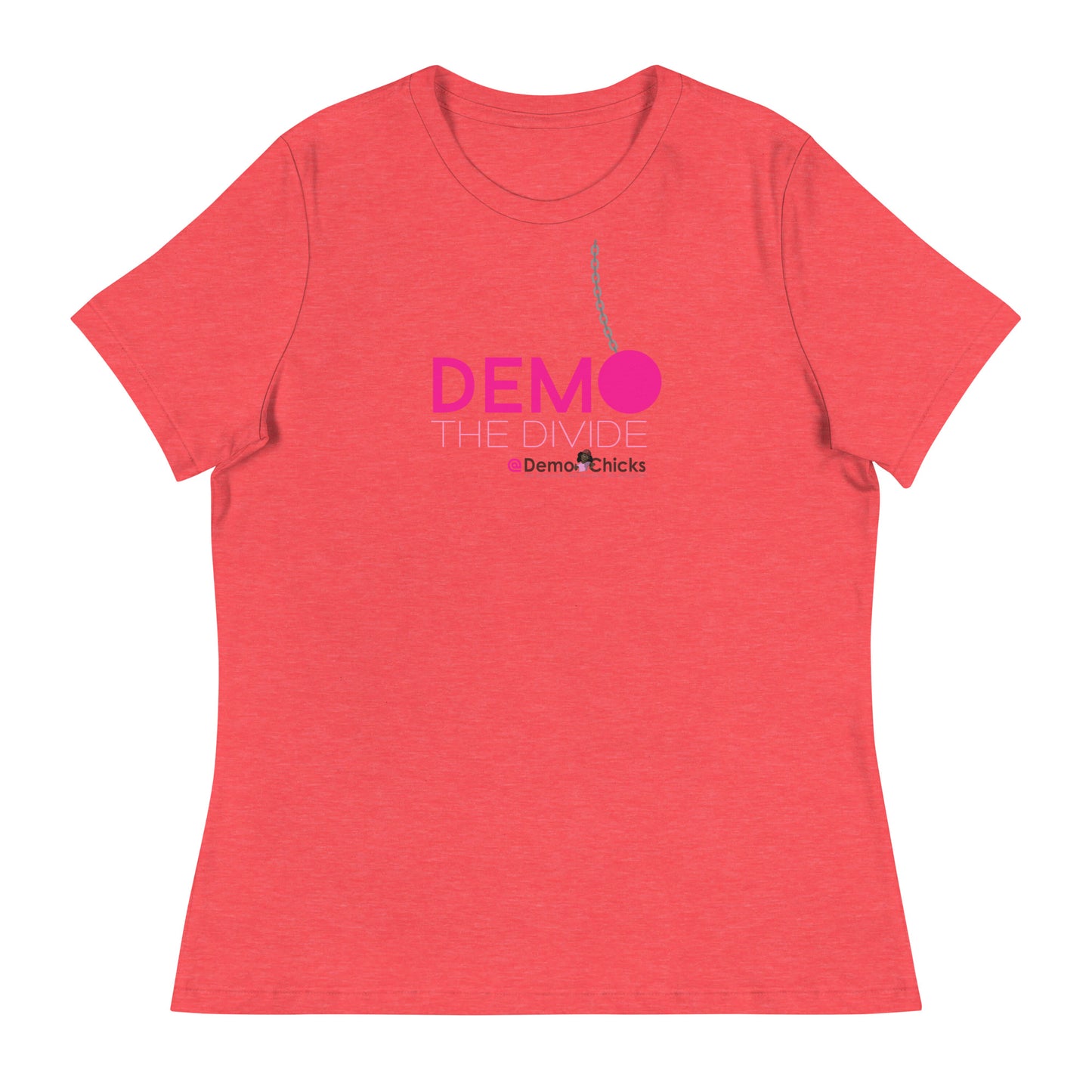 DEMO THE DIVIDE Women's Relaxed T-Shirt by Demo Chicks