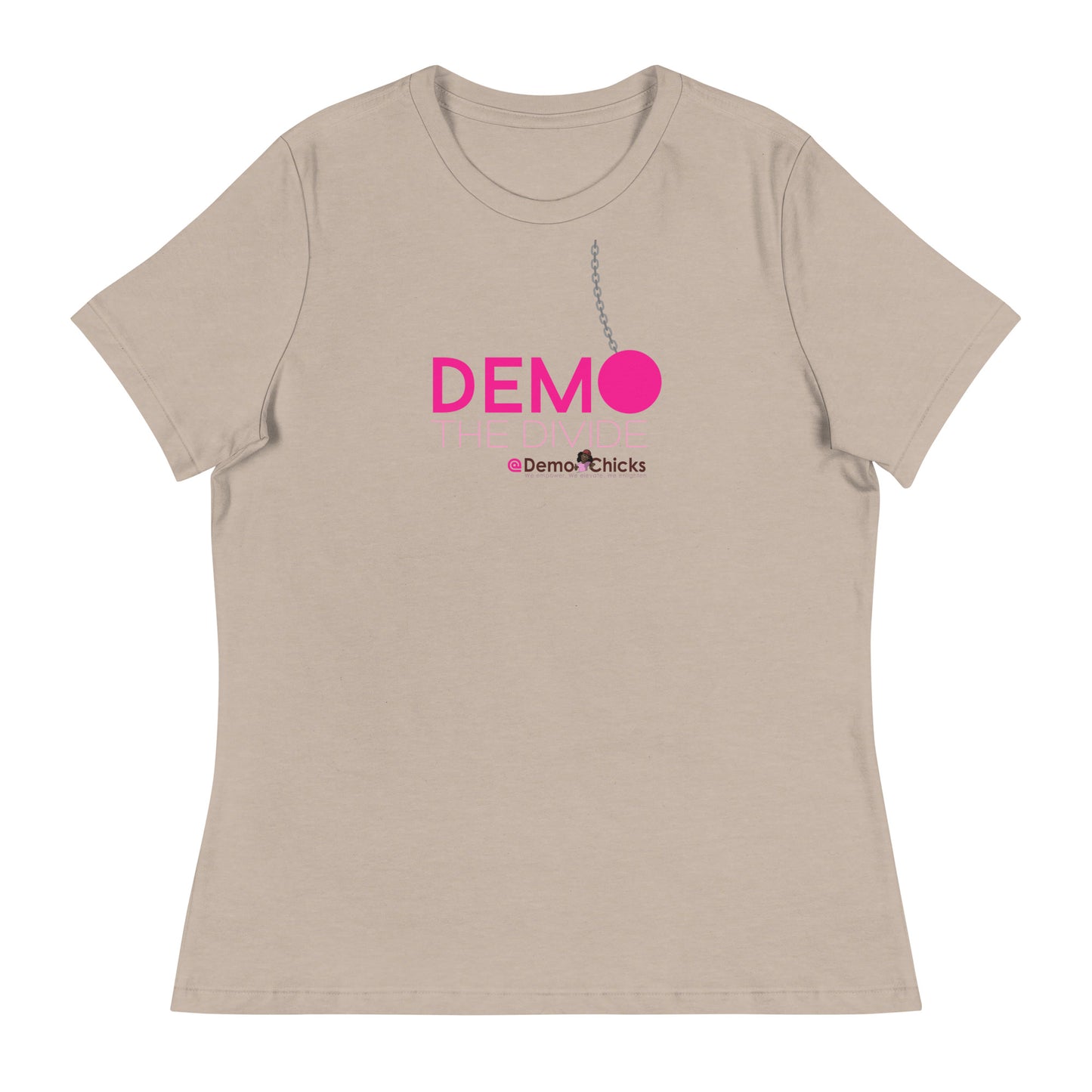DEMO THE DIVIDE Women's Relaxed T-Shirt by Demo Chicks